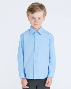 Best Dunnes Stores Long-Sleeved Easy Iron Shirt - Pack Of 3 - (4-16 Years)