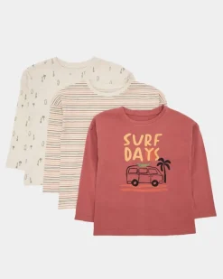 Online Dunnes Stores Long-Sleeved Tops - Pack Of 3