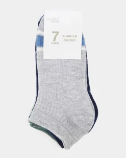 New Dunnes Stores Low Cut Trainer Socks - Pack Of 7