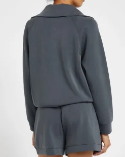 Discount Dunnes Stores Luxe Comfort Scuba Half Zip Sweatshirt
