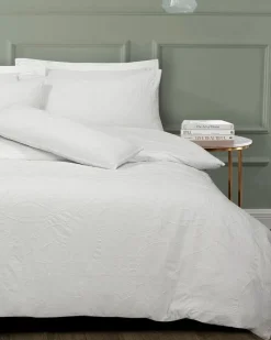 New Dunnes Stores Luxury Jacquard Leaf Woven Duvet Cover Set