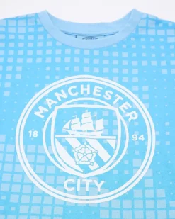 Discount Dunnes Stores Manchester City Short-Sleeve Pyjama Set (4-14 Years)