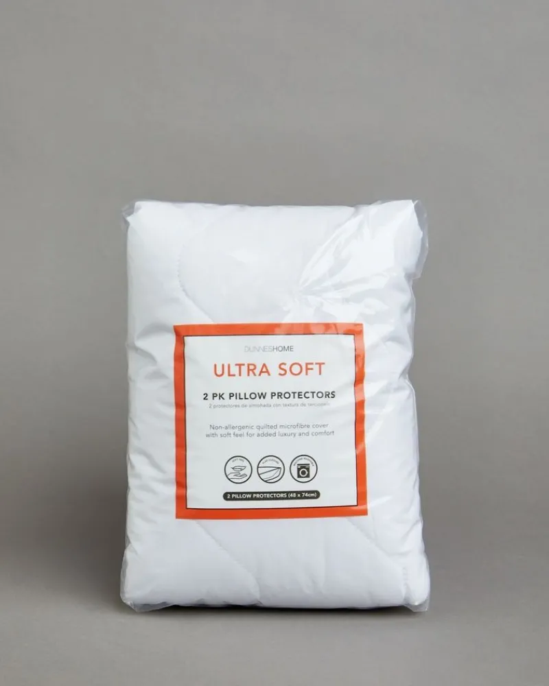New Dunnes Stores Microfibre Pillow Protectors - Pack Of 2
