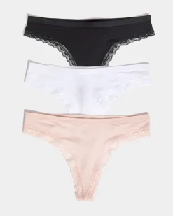 Online Dunnes Stores Modal Thongs - Pack Of 3