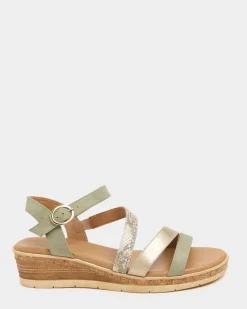 Online Dunnes Stores Multi Strap Wedge Sandal