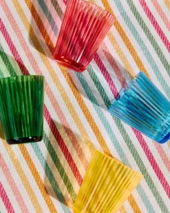 Discount Dunnes Stores Multicolour Ribbed Tumblers - Pack Of 4