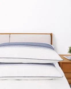 Online Dunnes Stores Paul Costelloe Living Blue Stripe Oxford Pillowcase