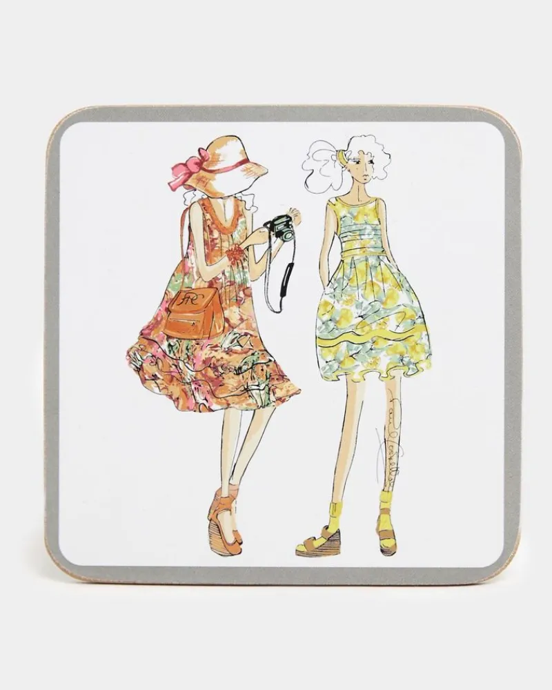 New Dunnes Stores Paul Costelloe Living Lady Coasters - Pack Of 4