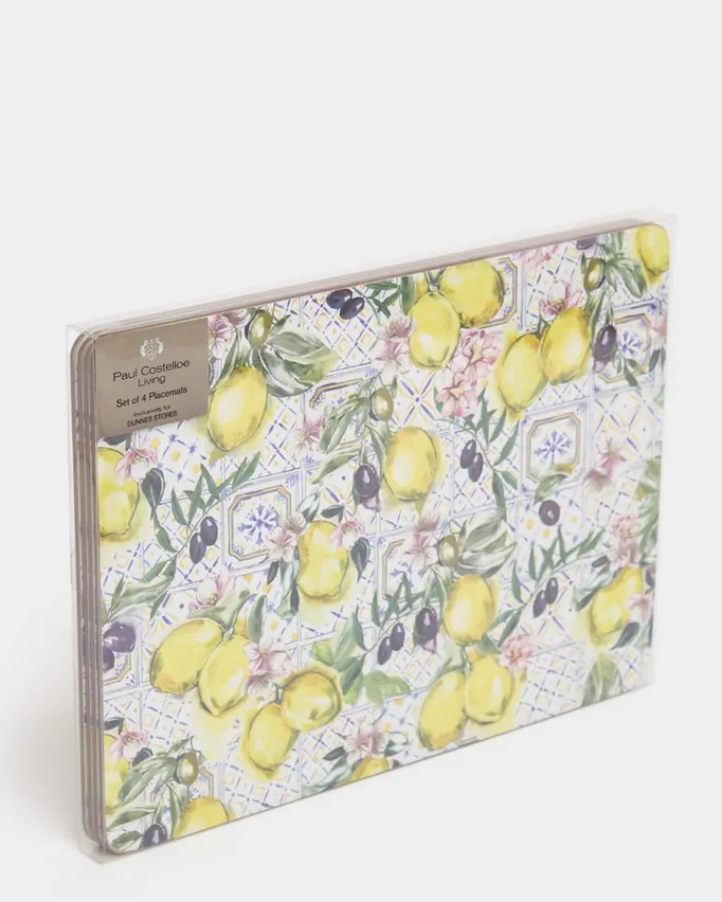 Online Dunnes Stores Paul Costelloe Living Lemon Placemats - Set Of 4
