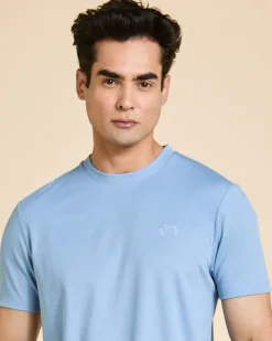 Fashion Dunnes Stores Paul Costelloe Living Light Blue Crew Neck T-Shirt