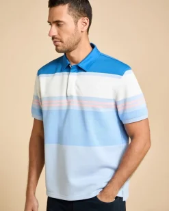 Fashion Dunnes Stores Paul Costelloe Living Men Stripe Pique Polo Shirt
