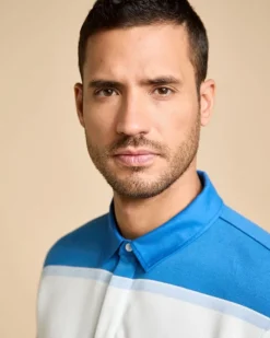 Fashion Dunnes Stores Paul Costelloe Living Men Stripe Pique Polo Shirt