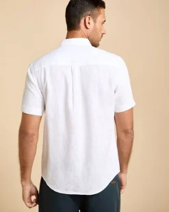 Hot Dunnes Stores Paul Costelloe Living Men Short Sleeve Solid Linen Shirt