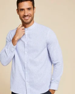 Hot Dunnes Stores Paul Costelloe Living Men Grandad Collar Shirt