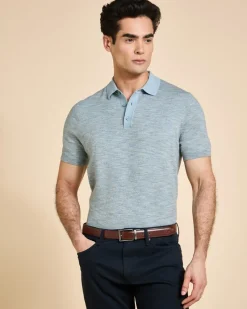 Outlet Dunnes Stores Paul Costelloe Living Men Space Dye Short-Sleeved Polo