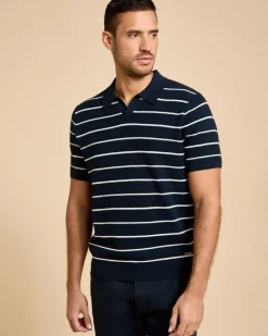 Hot Dunnes Stores Paul Costelloe Living Men Short Sleeve Stripe Polo