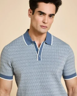 Outlet Dunnes Stores Paul Costelloe Living Men Jacquard Knitted Polo