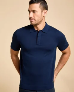 Discount Dunnes Stores Paul Costelloe Living Men Short Sleeve Silk Mix Polo