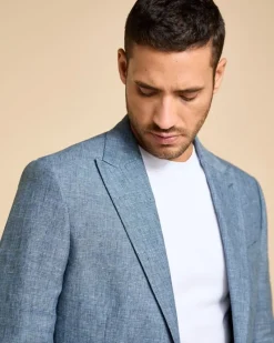 Sale Dunnes Stores Paul Costelloe Living Men Check Linen Blazer
