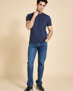 Outlet Dunnes Stores Paul Costelloe Living Navy Crew Neck T-Shirt