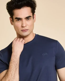 Outlet Dunnes Stores Paul Costelloe Living Navy Crew Neck T-Shirt