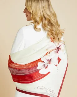 Clearance Dunnes Stores Paul Costelloe Living Studio Circle Floral Silk Scarf