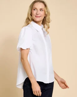 Clearance Dunnes Stores Paul Costelloe Living Studio White Puff Sleeve Shirt