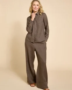 Sale Dunnes Stores Paul Costelloe Living Studio Khaki Linen Shirt