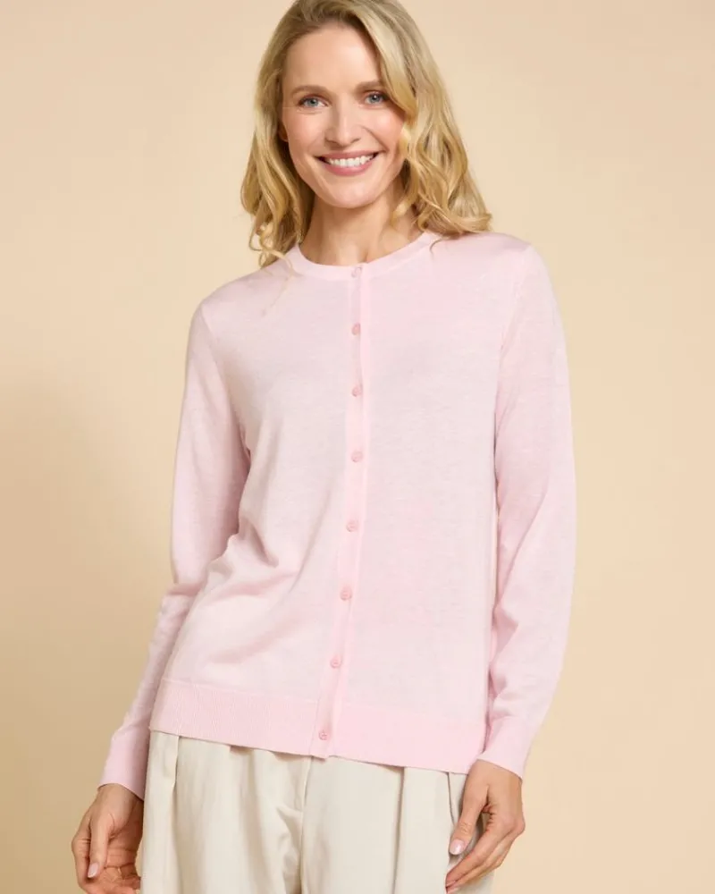 Fashion Dunnes Stores Paul Costelloe Living Studio Pink Superfine Cardigan
