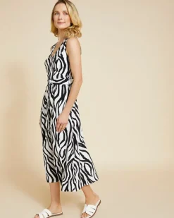 Hot Dunnes Stores Paul Costelloe Living Studio Print Wrap Midi Dress