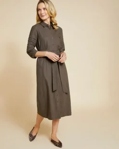 Best Dunnes Stores Paul Costelloe Living Studio Khaki Shirt Dress