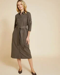 Best Dunnes Stores Paul Costelloe Living Studio Khaki Shirt Dress