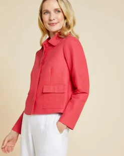 Best Dunnes Stores Paul Costelloe Living Studio Red Linen Crop Jacket