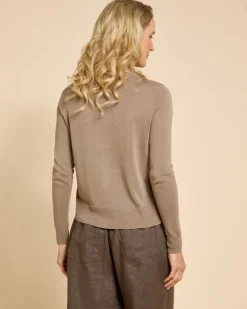 Outlet Dunnes Stores Paul Costelloe Living Studio Mink Linen Short Cardigan