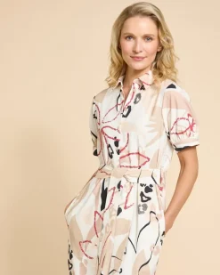 Outlet Dunnes Stores Paul Costelloe Living Studio Abstract Print Dress
