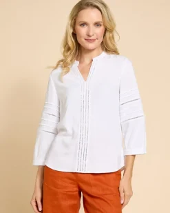 Online Dunnes Stores Paul Costelloe Living Studio White Embroidery Shirt