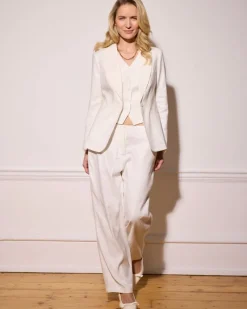 Best Dunnes Stores Paul Costelloe Living Studio Ivory Linen Suit Trousers