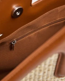 Clearance Dunnes Stores Paul Costelloe Living Studio Brown Beach Bag