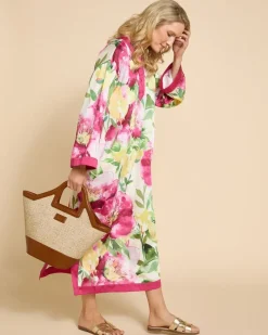 Discount Dunnes Stores Paul Costelloe Living Studio Pink And Yellow Floral Kaftan