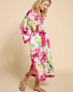 Discount Dunnes Stores Paul Costelloe Living Studio Pink And Yellow Floral Kaftan