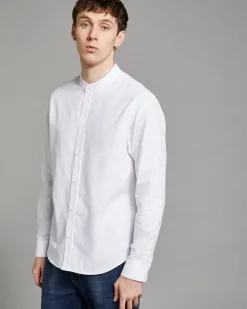 Clearance Dunnes Stores Paul Galvin Cotton Blend Long-Sleeved Grandad Shirt