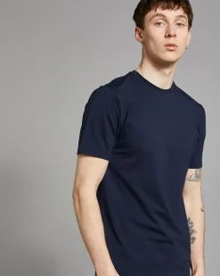 Outlet Dunnes Stores Paul Galvin Navy Stretch Fit T-Shirt