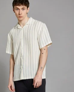 Outlet Dunnes Stores Paul Galvin Short-Sleeved Jacquard Stripe Shirt