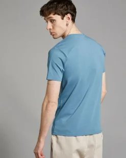 Online Dunnes Stores Paul Galvin Teal Stretch Fit T-Shirt