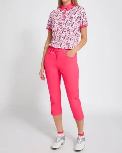 Hot Dunnes Stores Pádraig Harrington Coral Cropped Golf Trousers