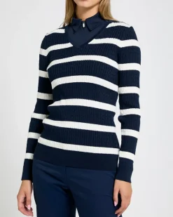 Clearance Dunnes Stores Pádraig Harrington Navy Cable Knit GolfJumper