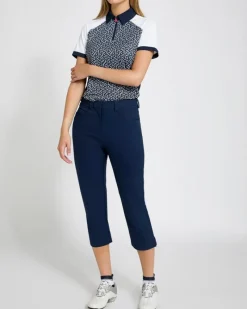 Online Dunnes Stores Pádraig Harrington Navy Cropped Golf Trousers