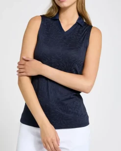 Sale Dunnes Stores Pádraig Harrington Navy Jacquard Golf Polo