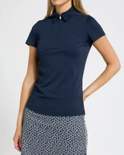 New Dunnes Stores Pádraig Harrington Navy Slim Fit Golf Polo