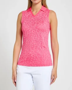 Online Dunnes Stores Pádraig Harrington Pink Jacquard Golf Polo
